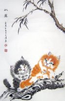 Kat - Chinees Schilderij