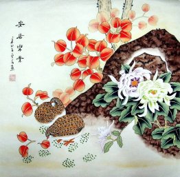 Birds&Red Leaves - Chinese Painting