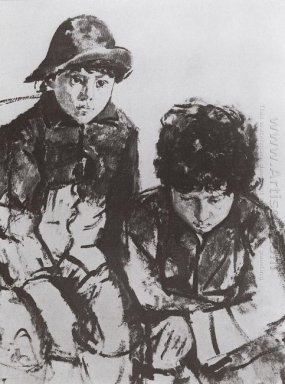 Serov S Children Yuri And Sasha 1904
