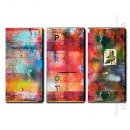 Hand Painted Oil Painting Abstrak - Set 3