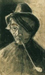 Man With Pipe And Eye Bandage 1882