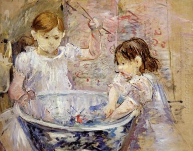 Kinder im Becken 1886