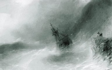 The Ship Lançada On The Rocks 1874