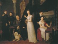 Retrato de la familia de los Condes Morkovs 1813