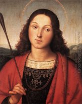 St Sebastian (Mungkin Dengan Perugino) 1500-1501