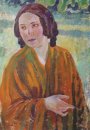 Vrouw In Een Gele Sjaal 1904