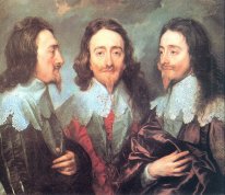 charles i in three positions 1636