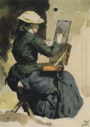 Portrait Of N Yakunchikova 1882