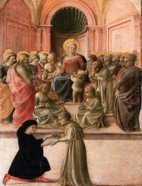 Madonna And Child With Saints Angels And A Donor