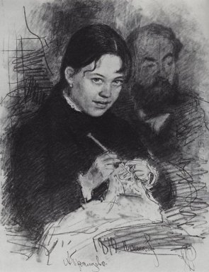Retrato de EL Prahova y pintor RS Levitsky 1879