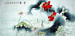 Crane - Lotus - Chinese Painting