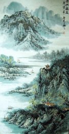 Landscape with river - Chinese Painting