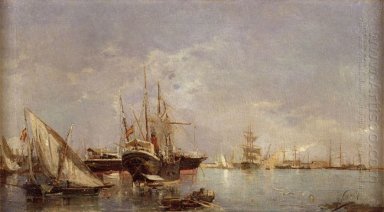 Hamnen i Valencia 1882