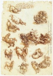 Study sheet with horses