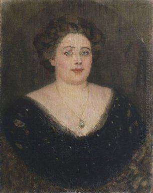 Portrait Of M Velichkina Nee Baronne Von Klodt Yurgensburg 1914