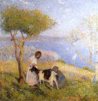 Landscape with the goat