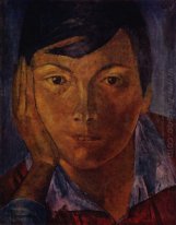 Gul Ansikte Kvinna Face 1921