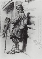 A Beggar Con Un Sacchetto 1879