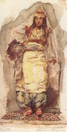 A Model With Eastern Dress 1884