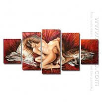 Hand-painted People Oil Painting - Set of 5