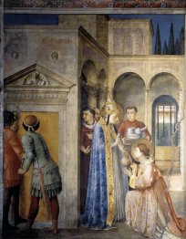 Saint Lawrence Receiving The Treasures Of The Church From Pope S