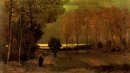Paisaje de otoño en la oscuridad 1885