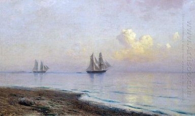 Seascape avec des voiliers