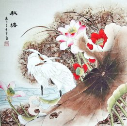 Crane&Lotus - Chinese Painting