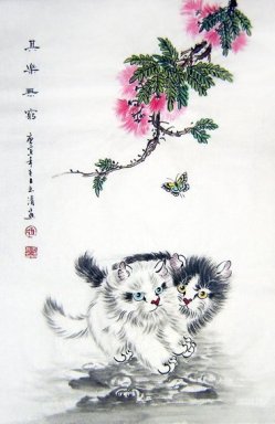 Cat - Pintura Chinesa