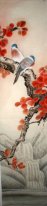 Uccelli & Red Leaves - Pittura cinese