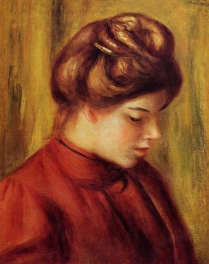 Profilo Di Una Donna In Una Camicia Rossa 1897