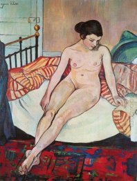 Nude With A Striped Blanket 1922