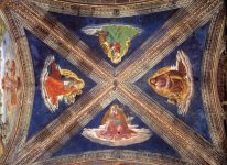 Vaulting Of The Tornabuoni Chapel 1490