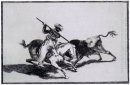 De Morisco Gazul Is een fervent Stieren Met Een Lancer 1816