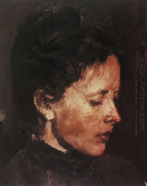 Porträt von Olga Serova 1890