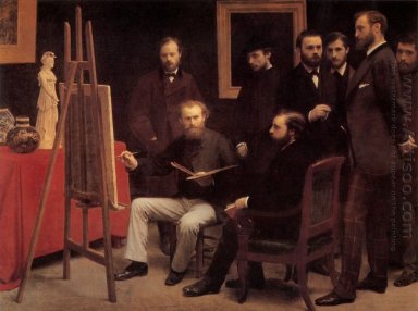 Sebuah Studio Dalam Batignolles Homage Untuk Manet 1870