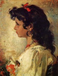 Head Of An Italian Girl 1886