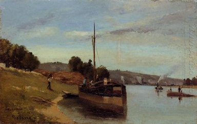 pråmar på le roche guyon 1865