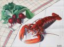 Nature morte avec homard et les radis