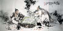 Tiga Putih - Lukisan Cina