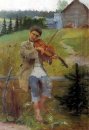 Garçon avec le violon
