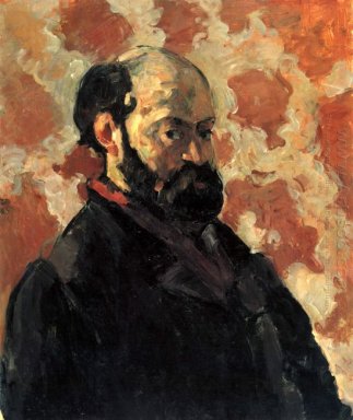 Self Portrait In fronte a sfondo rosa 1875