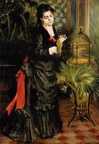 Woman With A Parrot Henriette Darras 1871