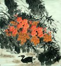 Oiseaux et fleurs - Peinture chinoise