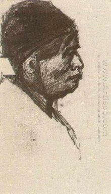 Head Of A Man With Cap 1885