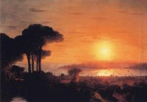 Puesta de sol sobre el Cuerno de Oro 1866