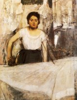 woman ironing 1869