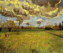 Landscape Under A Stormy Sky