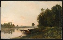 Amanecer bancos del Oise 1865