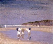 Boulogne Sands. Children Shrimping